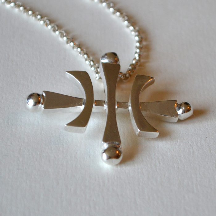 Carl Sentance Silver logo necklace - Image 3