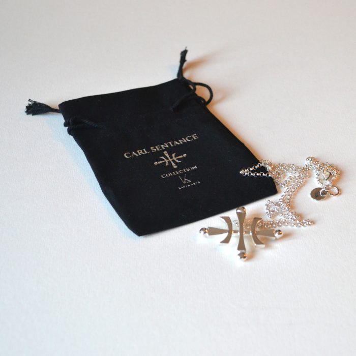 Carl Sentance Silver logo necklace - Image 4